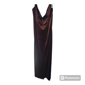 Vintage Dave & Johnny by Laura Ryner beaded velvet dress, size 13/14